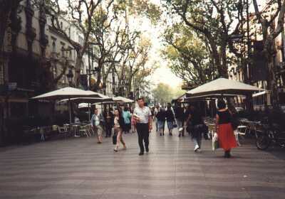 Flanieren in den Ramblas von Barcelona
